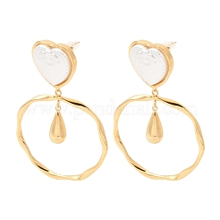 Boucles d'oreilles pendantes en acier inoxydable 304&nbsp;EJEW-A158-08A-G