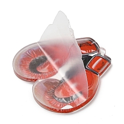 Большие подвески из непрозрачного акрила с принтом OACR-I020-04