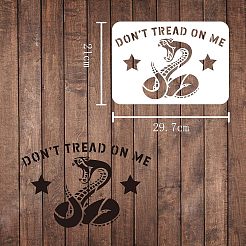 Grandi modelli di stencil per pittura da disegno riutilizzabili in plastica&nbsp;DIY-WH0202-054