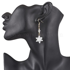 Стеклянные бусины серьги dnagle EJEW-MZ00501-01