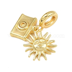 Латунные солнечные камеры европейские подвески-шармы KK-I352-32G