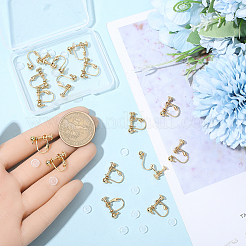 20 шт. фурнитура для сережек-клипс из нержавеющей стали 316&nbsp;STAS-BBC0008-59G