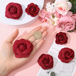 6шт 3 стиля пластиковая искусственная головка цветка&nbsp;AJEW-CA0004-61A