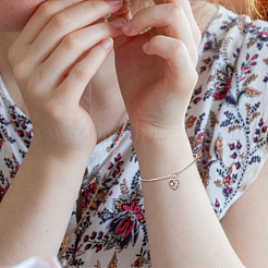 4 шт. круглая трубка из стерлингового серебра STER-BC0001-69