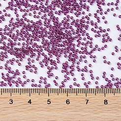 MIYUKIラウンドロカイユビーズ  日本製シードビーズ  （rr3546) spklfuchsia裏地付きametyhst  15/0  1.5mm  穴：0.7mm  約5555PCS /ボトル  10 G /ボトル&nbsp;SEED-JP0010-RR3546