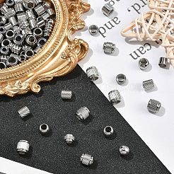 90 шт. 9 стиля европейских бусин из нержавеющей стали&nbsp;OPDL-YW0001-10