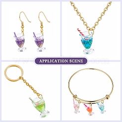 Прозрачные смоляные подвески RESI-CJC0017-01