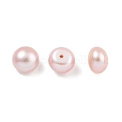 グレード6a 天然養殖淡水真珠ビーズ  片穴  半円形ビーズ  パープル  7.5~8x5.5mm  穴：1mm&nbsp;PEAR-N018-6A-7580C