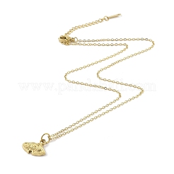 Ионное покрытие(ip) 304 нержавеющая сталь подвески ожерелья для женщин&nbsp;NJEW-B080-12G