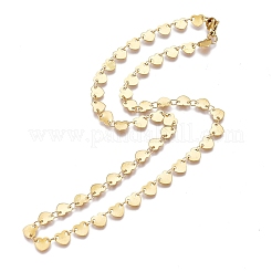 Ожерелья из звеньевой цепи из нержавеющей стали 304&nbsp;NJEW-L457-009G