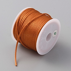 Круглый атласный шнур из полиэстера длиной 23 м.&nbsp;OCOR-WH0071-81H