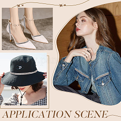 Шнур из нержавеющей стали с заклепками и клейкой обратной стороной длиной 2.5 ярд.&nbsp;OCOR-FG0002-34A