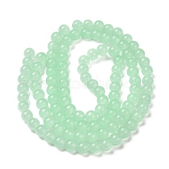 Выпечки окрашены имитация нефрита стекловолокна круглый шарик&nbsp;X-DGLA-Q021-8mm-22