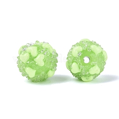 Perles de strass opaques en acrylique et en résine transparente&nbsp;SACR-Q005-02A-04