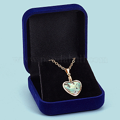 Квадратные бархатные коробки для хранения браслетов с черной внутренней частью CON-WH20010-03B