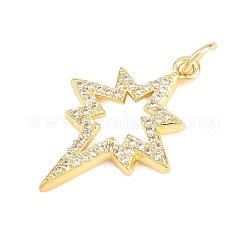 Messing micro pave klare zirkonia anhänger&nbsp;KK-F938-04G