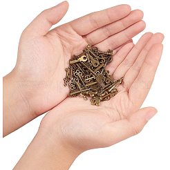 Тибетский стиль ключевые подвески&nbsp;TIBEP-PH0004-16AB