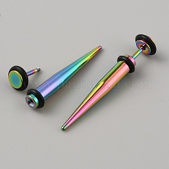 Acciaio inox cono dell'orecchio barella&nbsp;EJEW-WH0014-31A-RC