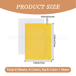 6 шт. ПВХ кожаная ткань&nbsp;DIY-CL0002-27A