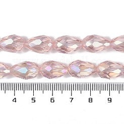 Transparentes perles de verre de galvanoplastie brins&nbsp;EGLA-N013-T10mm-B18