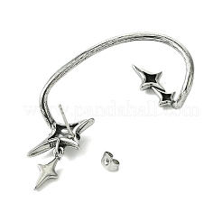 Серьги-манжеты из хирургической нержавеющей стали 316 EJEW-E300-08AS