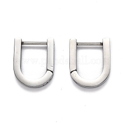 Серьги-кольца Huggie Hoop из нержавеющей стали 304 STAS-H156-12A-P