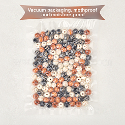 150шт 3 цвета окрашенные бусины из натурального дерева WOOD-OC0001-69