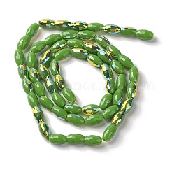 Нити бусин с цветным гальваническим покрытием ab&nbsp;EGLA-H104-03C