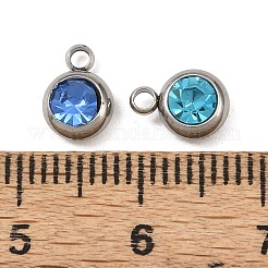 Подвески из нержавеющей стали со стразами&nbsp;STAS-G368-01P