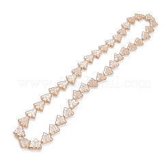 Стеклянные бусины с гальваническим покрытием  EGLA-C002-M