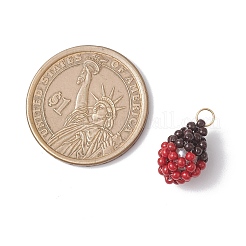 Подвески в виде желудей из стеклянных бусин&nbsp;PALLOY-MZ00957-02