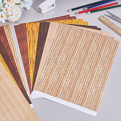 15 Stück 5 Stile Papier Puppenhaus Wanddekoration&nbsp;DIY-GO0002-42