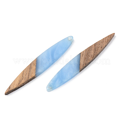 Pendentifs en résine opaque et bois de noyer&nbsp;RESI-S389-015A-C
