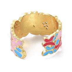 Бабочка прозрачный кубический цирконий широкополосное кольцо для девочек женщин ZIRC-C025-38G