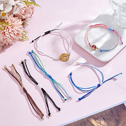 30 шт. двухцветный нейлоновый шнур для самостоятельного изготовления браслета AJEW-HY00007