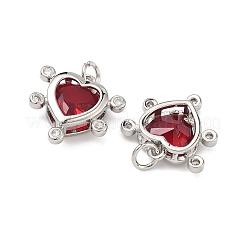 Pendentifs avec zircon cubiques à micro-pavés en laiton&nbsp;KK-B170-02P-01