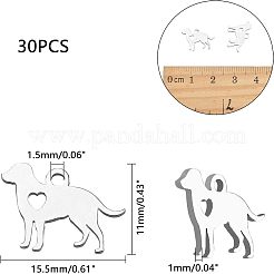 Брелоки в виде щенков из нержавеющей стали 304 STAS-UN0003-82