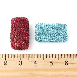 Латунные бусины из стразов и глины&nbsp;KK-P305-07D-G