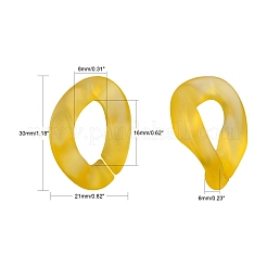 Anneaux de liaison acryliques transparents&nbsp;OACR-S036-001B-K11