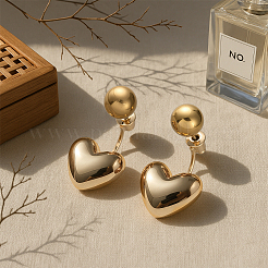 2 пара сережек-гвоздиков из сплава 2 цветов&nbsp;EJEW-HY0001-21