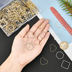 240шт 8 стильных латунных соединительных кольца&nbsp;KK-OC0001-19
