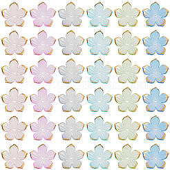 180шт 6 цвета прозрачные акриловые колпачки для бусин&nbsp;TACR-PA0001-08