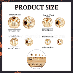 120шт 4 стиля латунные бусины KK-PH0013-41