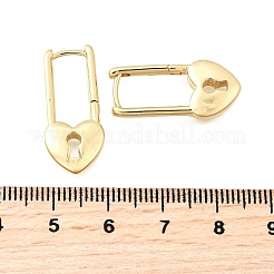 Серьги-кольца с латунным замком EJEW-Z121-03G