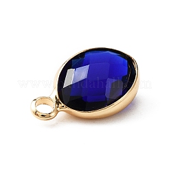 Facettierten Glas-Anhänger&nbsp;X-KK-WH0046-59G-09