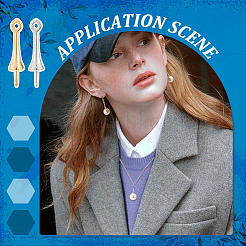 60 шт. 2-х цветные латунные скобы для колышков KK-PH0006-06