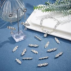 60 шт. 3-х стильные литые проставки для прутков со стразами ALRI-FH0001-05