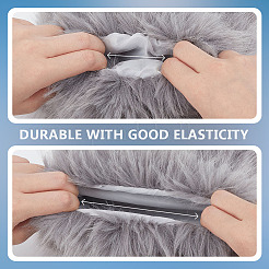 Чехол для ботинка из полиэстера с имитацией лисьего меха&nbsp;AJEW-WH0570-04C