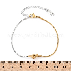 Браслеты-змейки из нержавеющей стали 304 для женщин BJEW-Z106-05GP