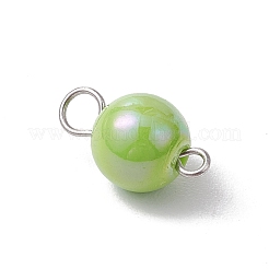 Conectores redondos de acrílico opaco chapado en color AB&nbsp;PALLOY-JF03543-02